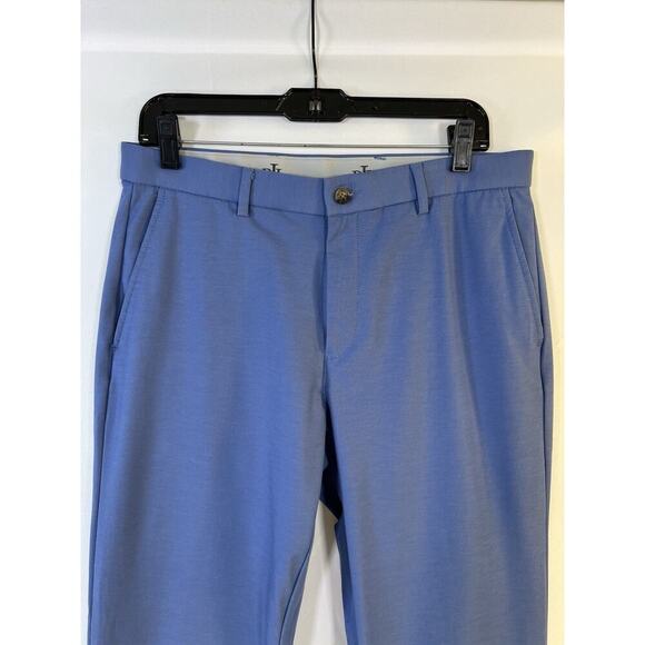 Lauren Ralph Lauren Chino Pants Blue Flat Front Stretch Slim Fit Men's Sz 33x32 - Picture 4 of 10